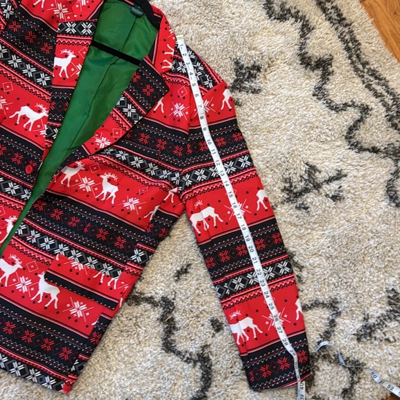 MENS LARGE UNISEX UGLY SPORTS JACKET COAT BLAZER CHRISTMAS 🎄 HOLIDAY FUNNY SUIT - Picture 10 of 10